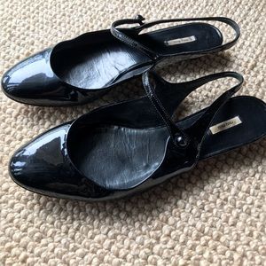 Patent Leather Black Miu Miu flats